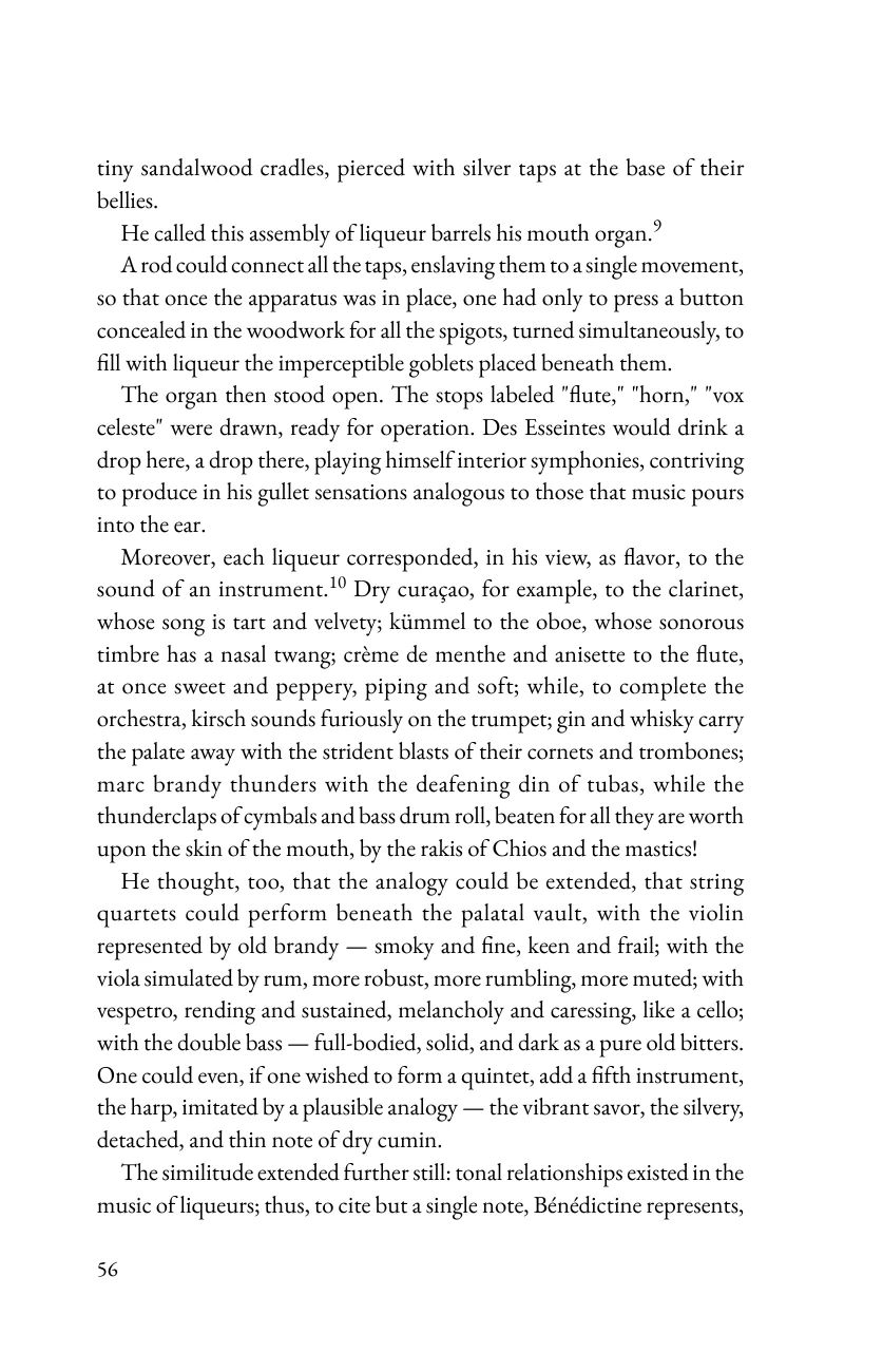 Page 56 of the Time Warp Edition interior: the liqueur organ passage